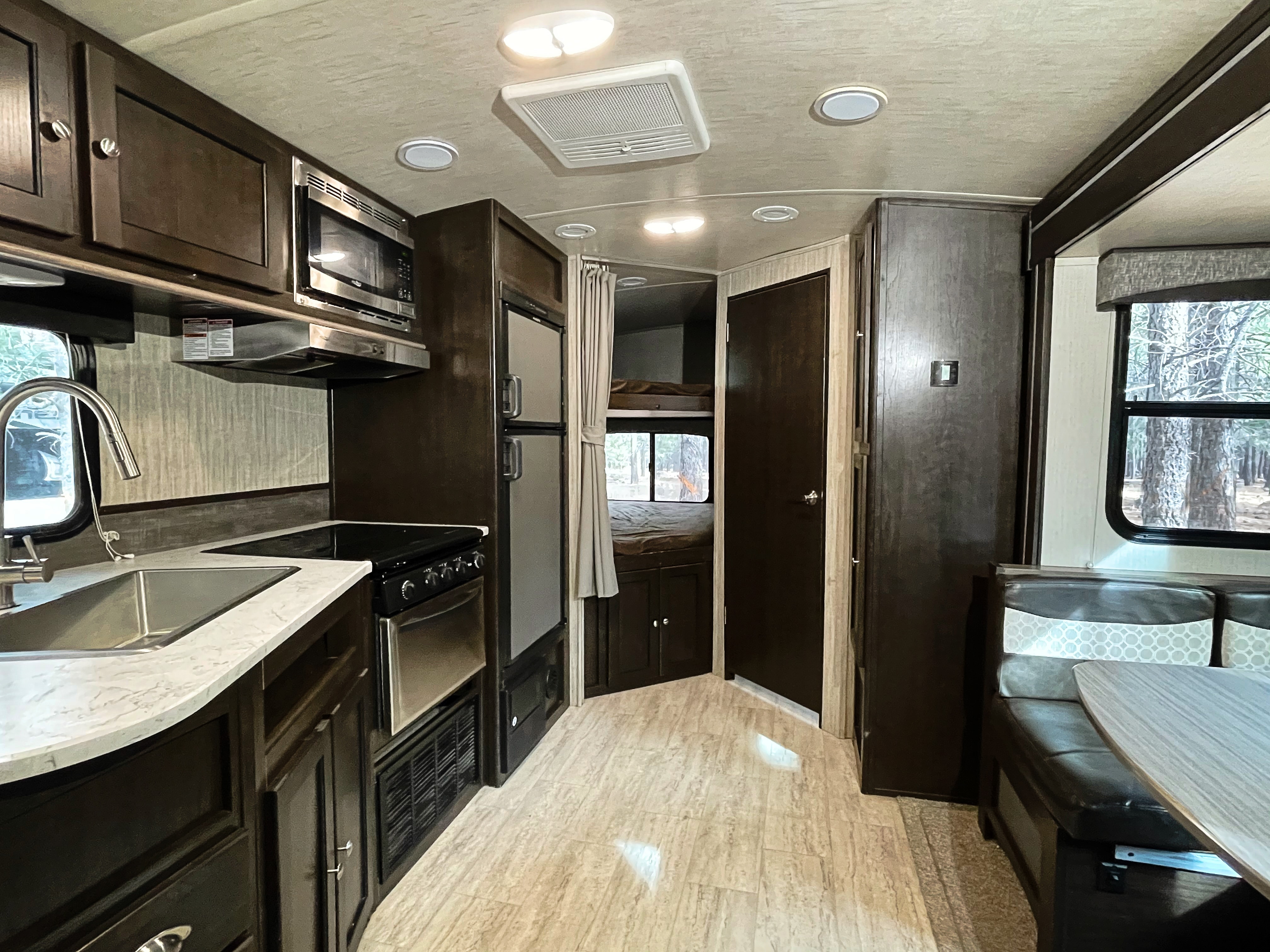 travel trailer with 2 slide bunkhouse